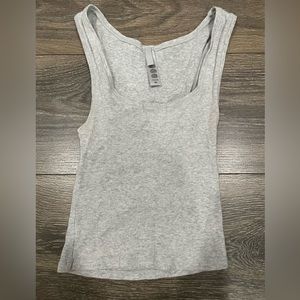 Skims Ribbed cotton-blend jersey tank